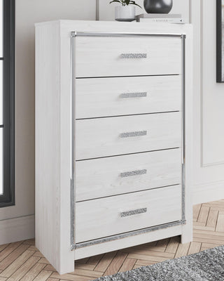 Altyra Full Panel Bed, Dresser, Mirror and Chest