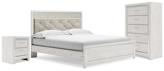Altyra King Panel Bed, Chest and 2 Nightstands