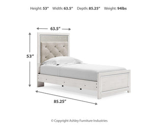 Altyra Twin Panel Bed, Dresser and Mirror