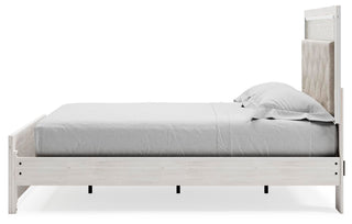 Altyra Queen Upholstered Panel Bed, Dresser and Mirror