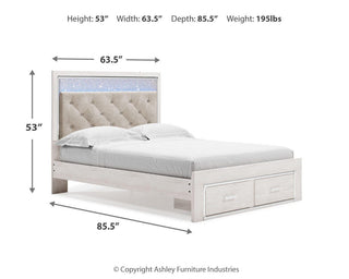Altyra Queen Storage Bed, Dresser, Mirror, Chest and Nightstand
