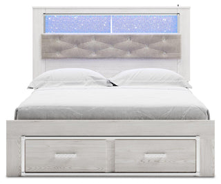 Altyra Queen Bookcase Storage Bed, Chest and 2 Nightstands
