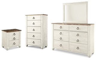 Willowton Dresser, Mirror, Chest and Nightstand