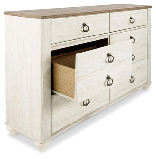 Willowton Queen Sleigh Bed and Dresser