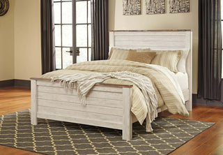 Willowton Queen Panel Bed, Dresser and Mirror