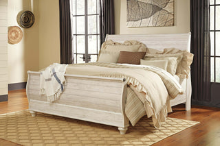 Willowton Sleigh Bed - King