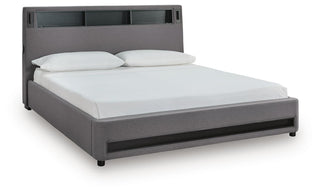 Finigale Upholstered Bed with Wireless Audio