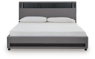 Finigale Upholstered Bed with Wireless Audio