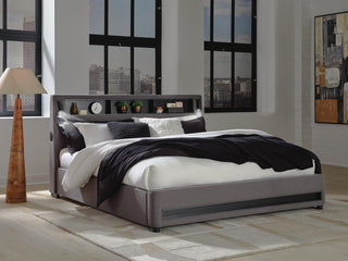 Finigale Upholstered Bed with Wireless Audio