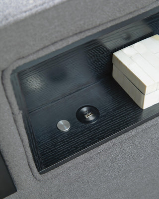 Finigale Upholstered Bed with Wireless Audio