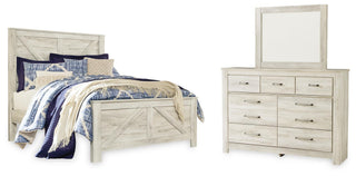 Bellaby Queen Crossbuck Panel Bed, Dresser and Mirror