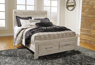 Bellaby Queen Panel Storage Bed, Dresser and Mirror