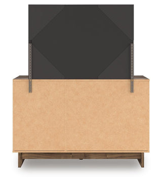 Chirason Twin Panel Platform Bed, Dresser and Mirror