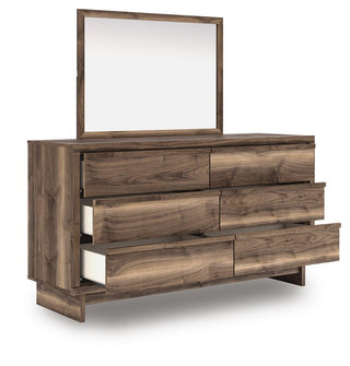 Chirason Queen Panel Bed, Dresser and Mirror