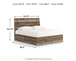 Chirason King Panel Bed with Storage