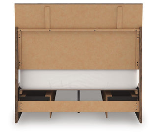 Chirason Full Panel Storage Bed, Dresser and Mirror
