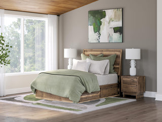 Chirason Full Panel Storage Bed, Dresser and Mirror