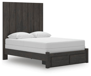 Fraluna Queen Panel Storage Bed, Dresser and Mirror