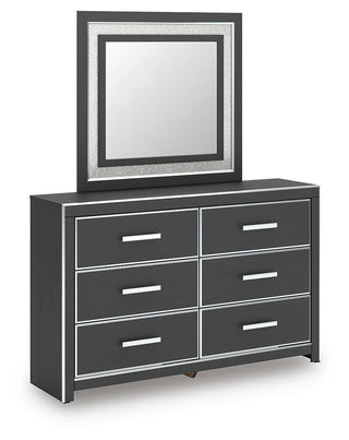 Zuraleus Queen Upholstered Bed, Dresser, Mirror and Nightstand