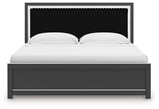 Zuraleus Upholstered Panel Platform Bed