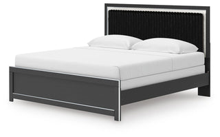 Zuraleus King Panel Bed, Dresser, Mirror and Nightstand