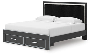 Zuraleus King Storage Bed, Dresser, Mirror, Chest and Nightstand