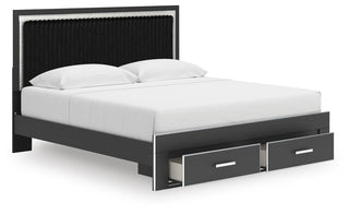 Zuraleus King Storage Bed, Dresser, Mirror, Chest and Nightstand