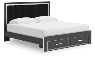Zuraleus King Storage Bed, Dresser, Mirror, Chest and Nightstand