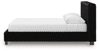 Zuraleus Queen Upholstered Bed, Dresser, Mirror and Nightstand