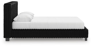 Zuraleus Queen Upholstered Bed, Dresser, Mirror and Nightstand