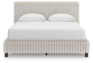 Zuraleus Queen Upholstered Bed, Dresser and Mirror