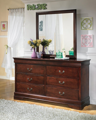 Alisdair Twin Sleigh Bed, 2 Dressers, Mirror and Nightstand