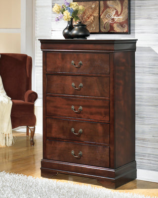 Alisdair Full Sleigh Bed, Dresser, Mirror, Chest and 2 Nightstands