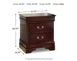 Alisdair Twin Sleigh Bed, 2 Dressers, Mirror and Nightstand