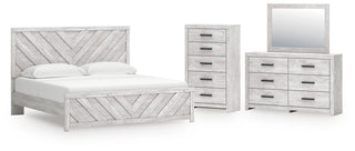 Cayboni King Panel Bed, Dresser, Mirror and Chest