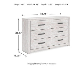 Cayboni Full Panel Bed, Dresser and Nightstand