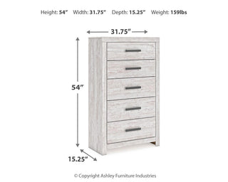 Cayboni King Panel Bed, Dresser, Mirror, Chest and 2 Nightstands