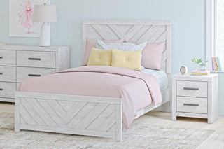 Cayboni Full Panel Bed, Dresser, Mirror and Nightstand