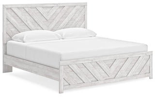 Cayboni King Panel Bed, Dresser, Mirror, Chest and 2 Nightstands