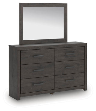 Prendonea Full Panel Bed, Dresser and Mirror