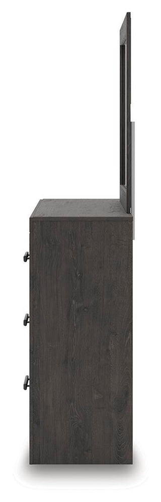Prendonea King Panel Bed, Dresser, Mirror and Nightstand