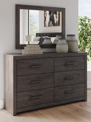 Prendonea Full Panel Bed, Dresser and Mirror