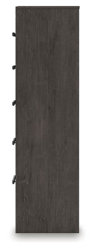Prendonea Full Panel Bed, Dresser, Mirror, Chest and Nightstand