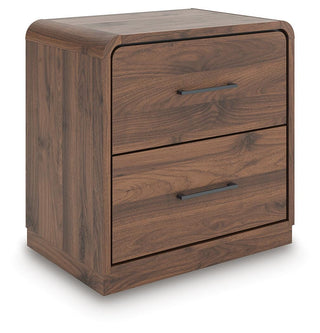 Fortlorn King Panel Bed and 2 Nightstands