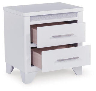 Jarlee Queen Upholstered Panel Bed, Dresser, Mirror, Chest and 2 Nightstands