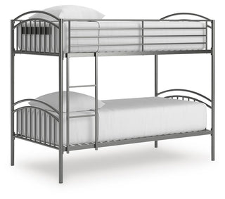 Lanceburg Twin over Twin Bunk Bed and 2 Mattresses