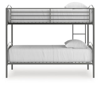 Lanceburg Twin over Twin Bunk Bed and 2 Mattresses