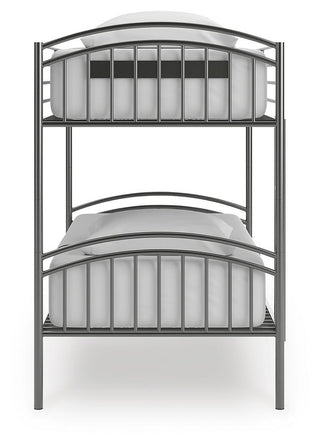 Lanceburg Twin over Twin Bunk Bed and 2 Mattresses