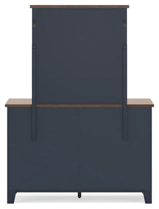 Landocken Full Panel Headboard, Dresser and Mirror