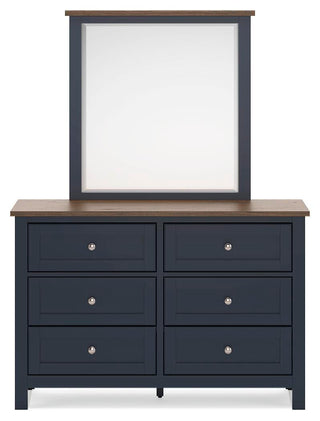 Landocken Full Panel Bed, Dresser and Mirror